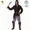 Halloween adult male pirate party costume, male pirate cosplay stage costume