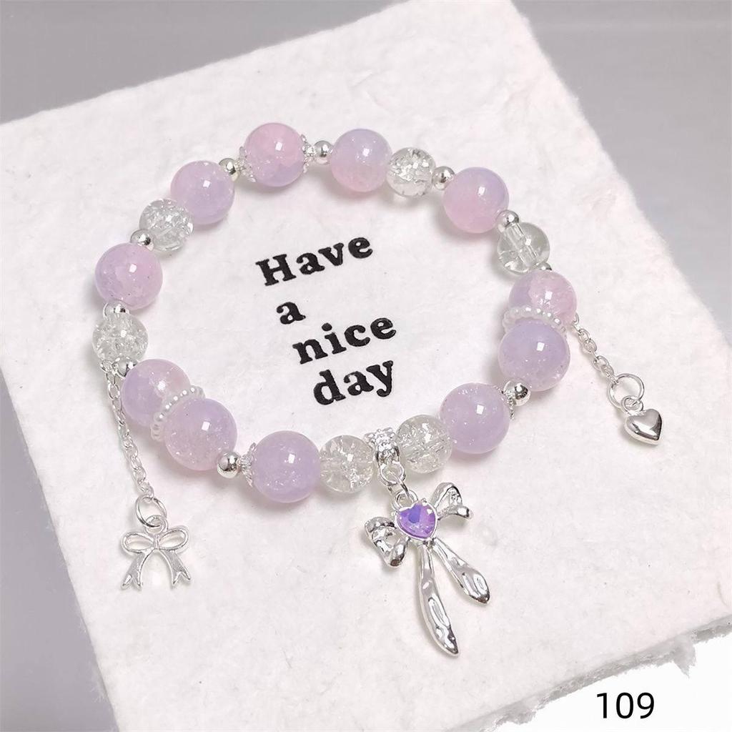 Mori Style Mermaid Crystal Bracelet - Sweet, Versatile Design for Women, Students, and Best Friends.