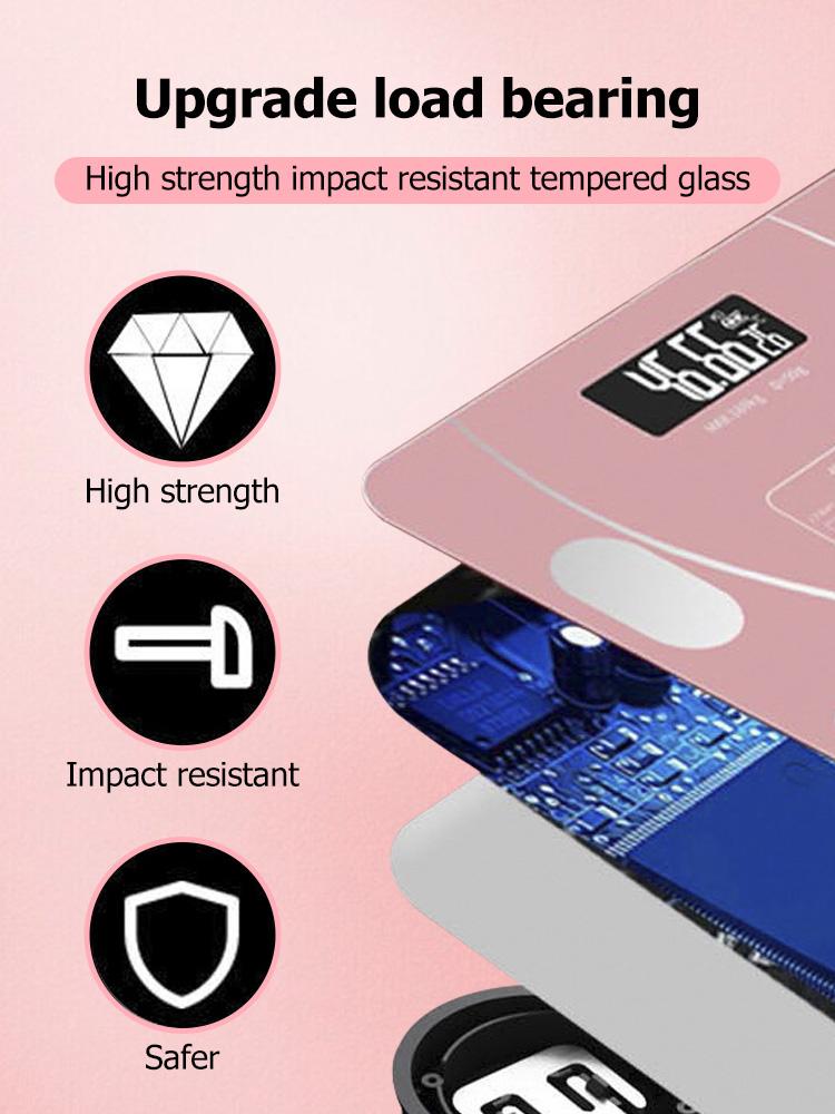 Inteligentní elektronická váha, váha, váha tělesného tuku, malá lidská váha pro domácnost