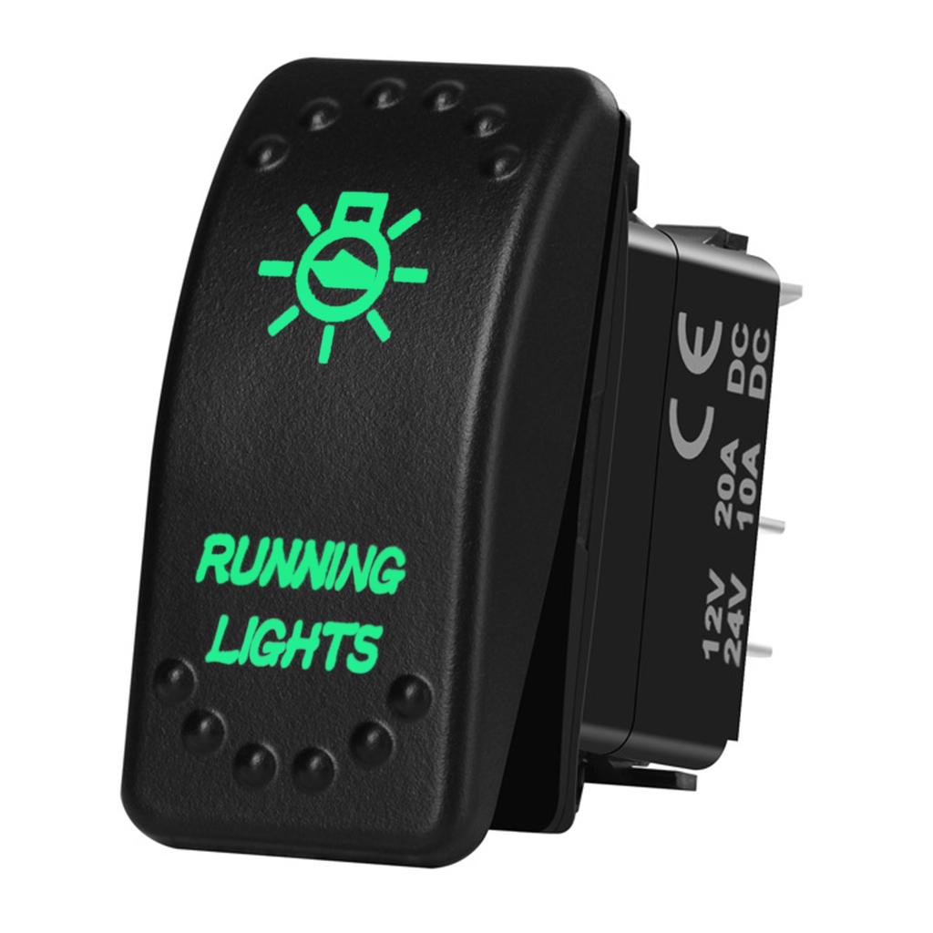 12V 20A Boat Car Rocker Switch ON OFF / ON OFF ON Toggle Switch Green Led Bar Anchor Flood Light for ARB CARLING NARVA 4x4 Truck Switches4