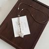 Korean Ins Style Simple Long Adjustable Beaded Heart Pendant Necklace For Women
