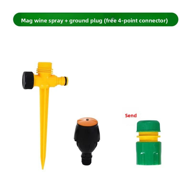 1pc Garden Sprinkler Rotating Lawn Sprinkler for Yard 360-DegreeAutomatic Rotating Head Lrrigation RotarySp Outdoor plastic
