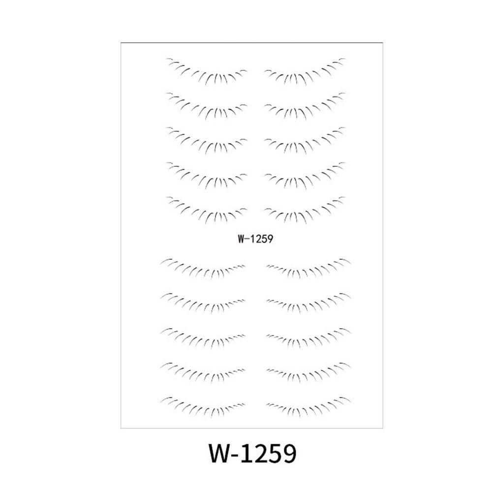 Lower Eyelash Tattoo Long-Lasting Waterproof And Sweatproof Simulation 3D False Eyelash Enlarge Double Under Eye Eyelash Sticker