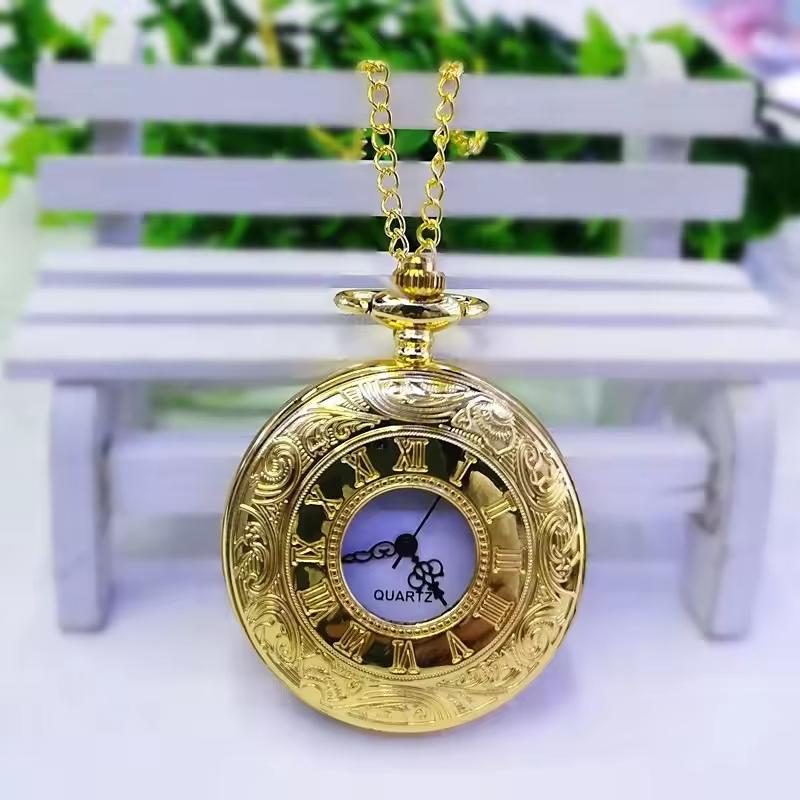 S Classic Antique Vintage Quartz Roman Vintage Pocket Watches