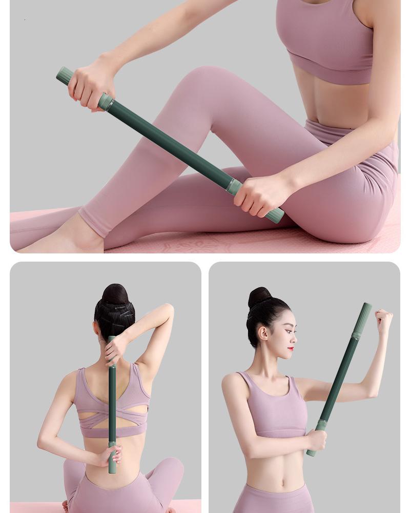 Long Deep Tissue Massage Roller Yoga Stick For Muscle Recovery Fascia Relief Full Body Stretching Portable Fitness Exercise