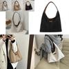 Chic Retro Canvas Tote Bag For Women Spacious Everyday Handbag In Black White Khaki