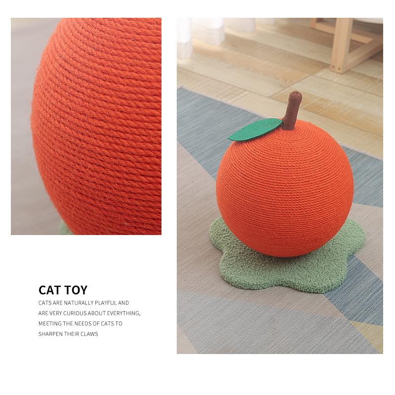 Cat Scratch Board Cat Hemp Ball Cat Toy Wobbler Grinding Claw Durable Scratch Home Self Fun Relieving Boredom Pet Supplies
