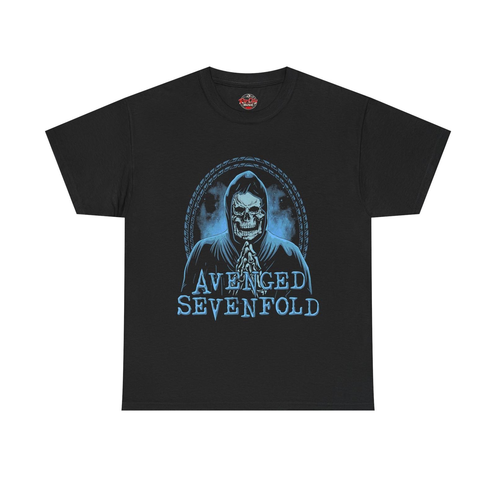Avenged Sevenfold A7X Praying Grim Reaper Skull Rock Band Unisex T-Shirt M