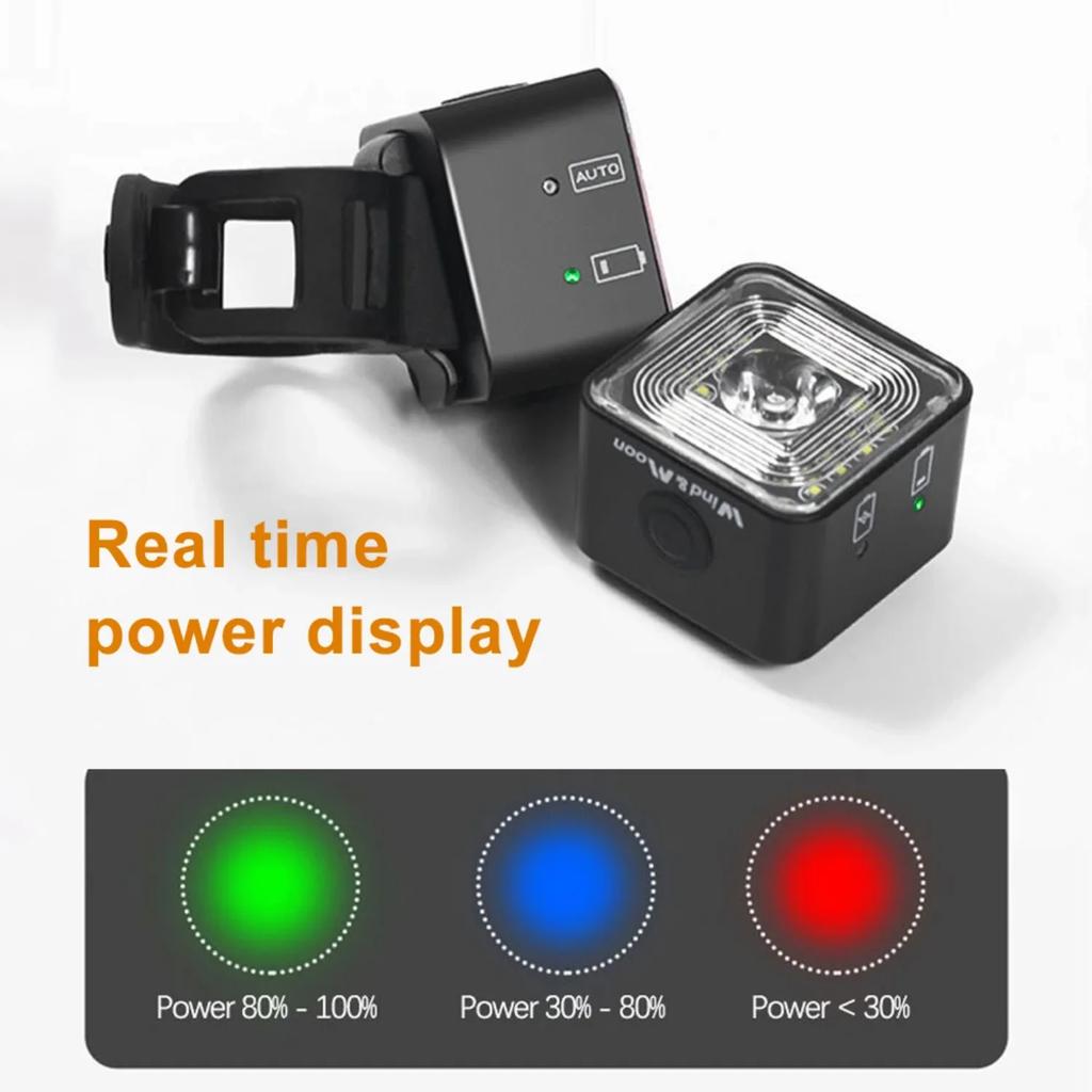 WT06 Bike Light Headlight Taillight USB Rechargeable Lantern Bicycle Tail Light Front Lights Tail Lights Bike Accessories