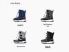 Unisex Kids' Mid-Calf Snow Boots - Velvet-Lined, Warm, Cold-Resistant, Outdoor-Ready with Hobbit Bear Design