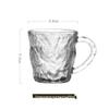 Glacier Pattern Glass Mug with Handle