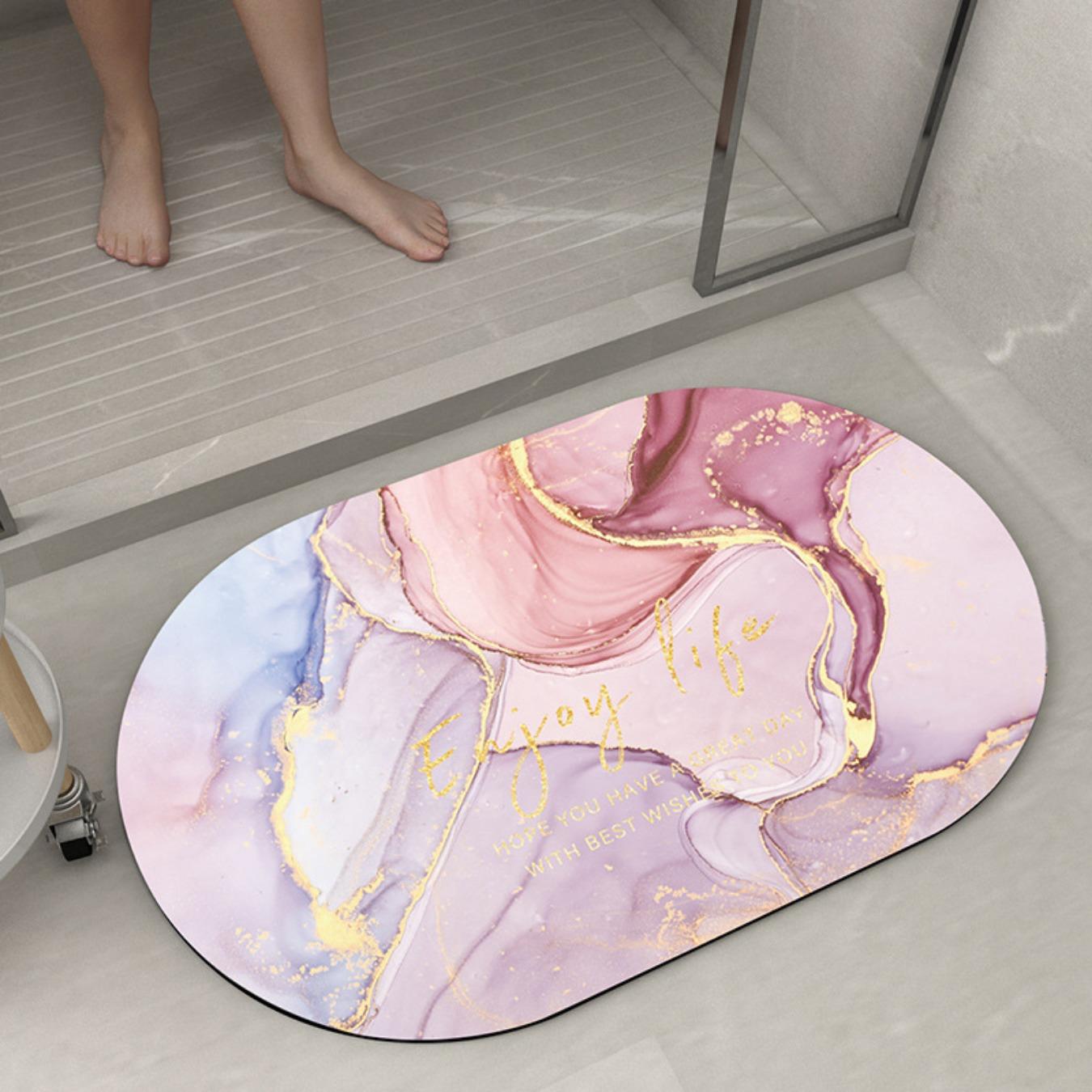 

Диатомовая печать в ванной комнате утолщающий коврик для ванной нескользящие ковры в умывальник ванная боковая половик душевая кабина коврик из пены с эффектом памяти 3D коврик 800mm*1200mm