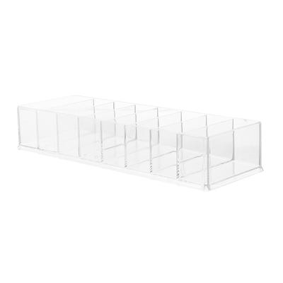 Tee-Organizer-Tasche, Kaffeebox-Halter, Aufbewahrung von Kosmetika, Zuckertüten für den Schreibtisch, Gewürzbehälter, Stationcontainer, Pakete, Paket, transparent