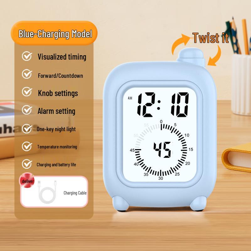 Timer Visivo e Sveglia per Bambini: Un Gestore del Tempo per l'Autodisciplina e l'Apprendimento