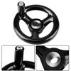 Volantino per fresatura di precisione, 3 razze, 12*100 mm, per fresatrici, torni, rettificatrici