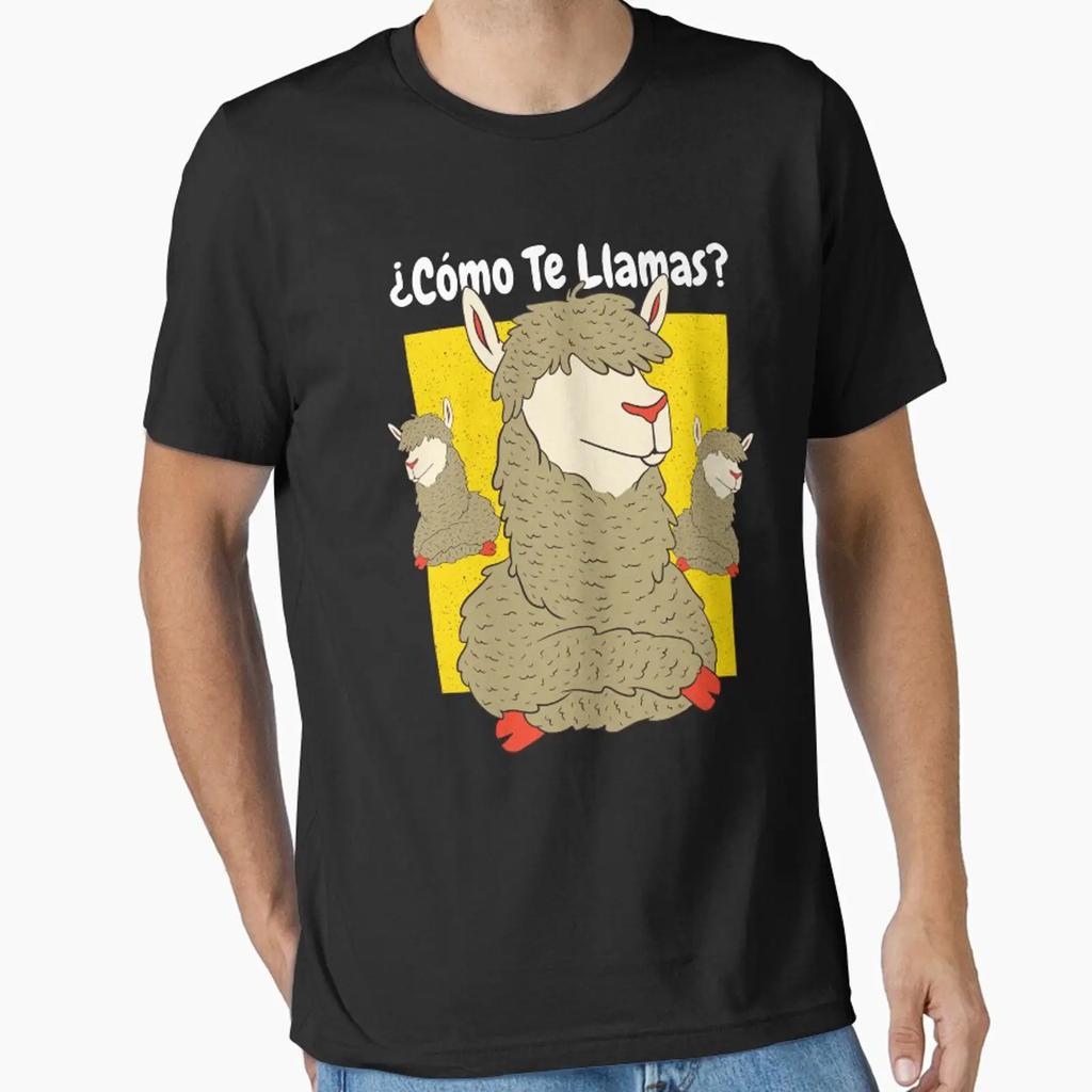Como Te Llamas Funny Maestra Spanish Teacher Art Essential T Shirt Vintage Washed Streetwear Designer Clothes Fashion Stylish