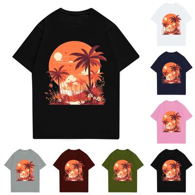 Men's Stand Collar Short Sleeve Shirt Loose Leisure Holiday Shirt Man