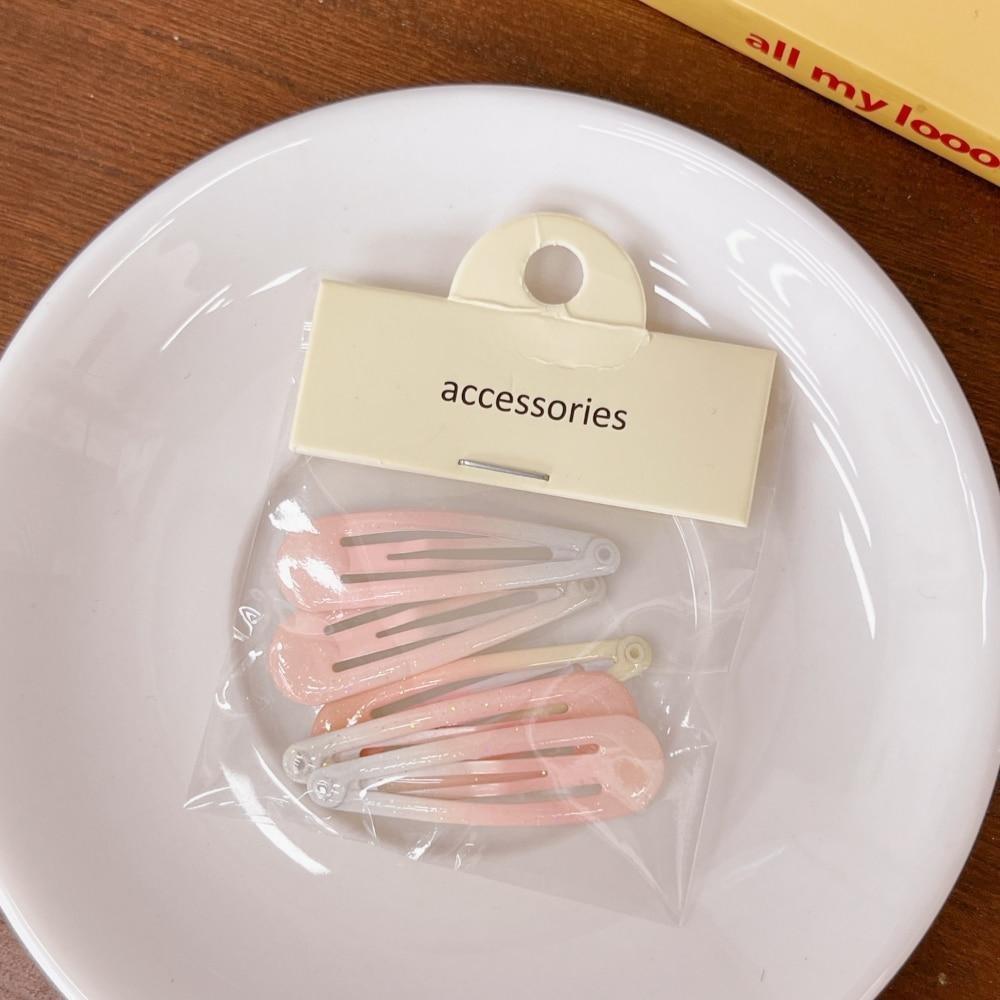 4-5ks Žlutá Zelená Bang Postranní spona Čelenka Dívka Vlasy Zlomené vlasy Boční Spona Jednoduchá Sponka do vlasů Sladký doplněk do vlasů