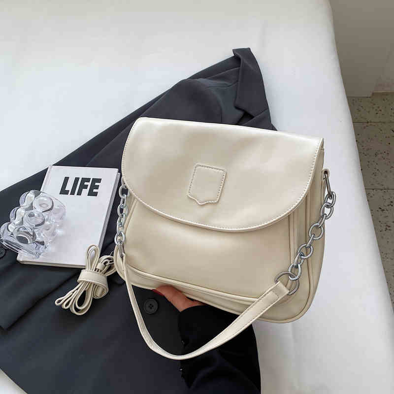 Autumn Winter Large Capacity Commuter Underarm Bag Women Retro Texture Crossbody Bags  New Soft Leather Messenger Bag