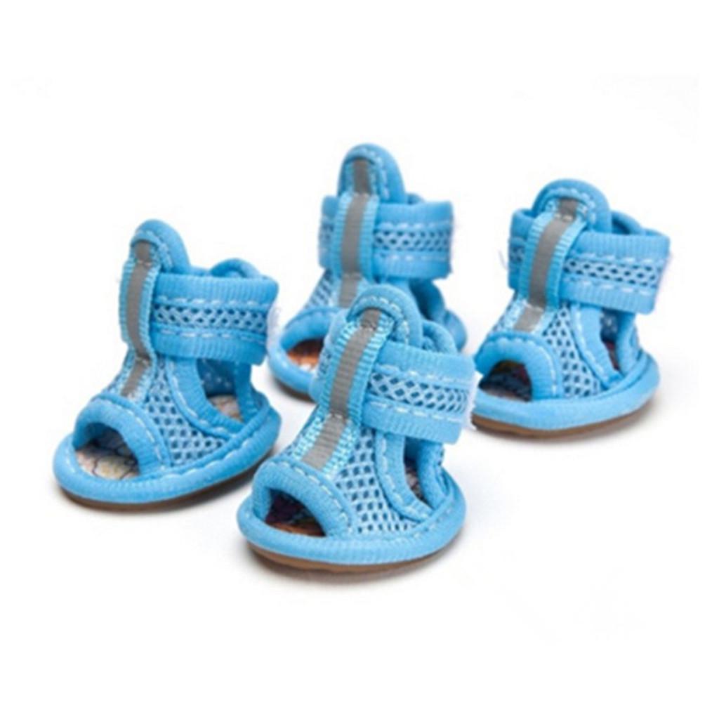 Fashion Dog Summer Shoes Breathable Mesh Shoes Dog Sandals Prevent 