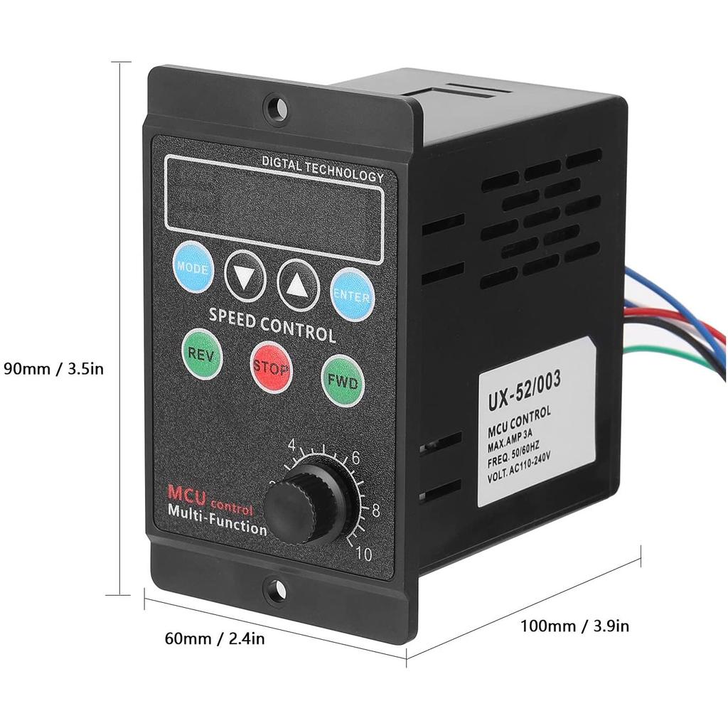 750W/400W AC 220V Motor Speed Controller, Forward/Reverse Electric Motor Speed Regulator, Variable Speed Motor Controller