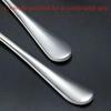6-Piece Long-Handle Stainless Steel Spoon Set - Thickened Multi-Use Utensils for Coffee, Stirring, Ice Serving & Kitchen Tasks