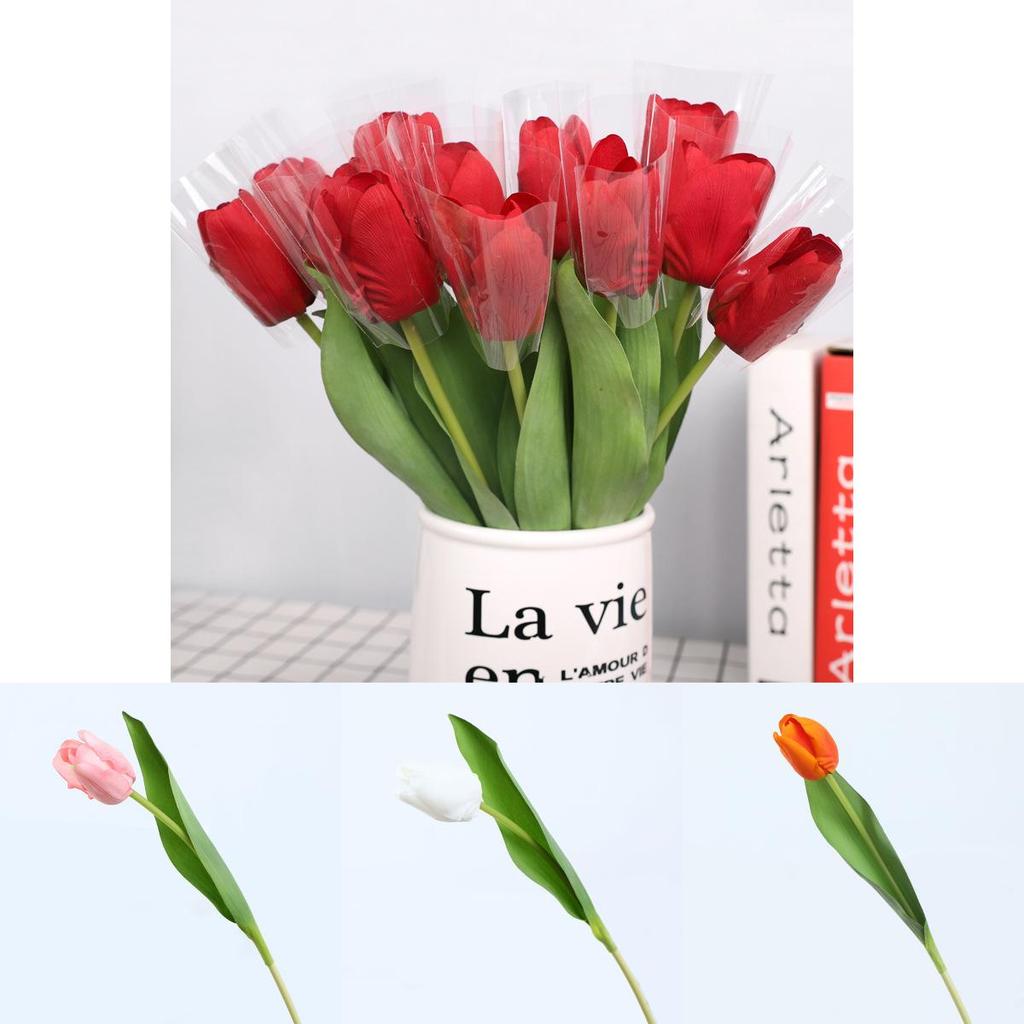 Tulipa Gesneriana Artificial Flower Home Decor Wedding Bouquets For Photography And Events