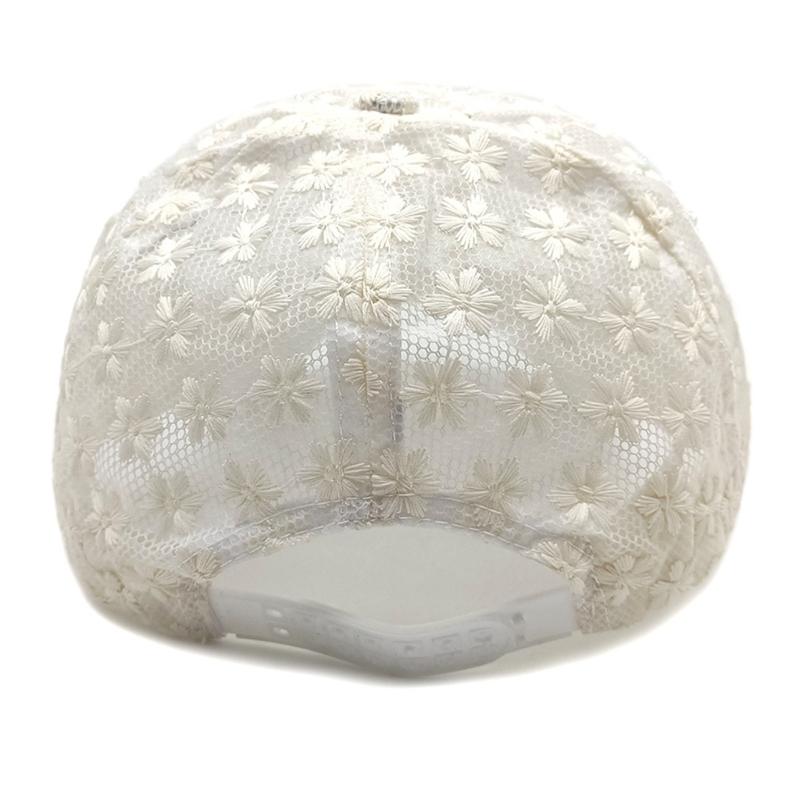 Stylish Floral Baseball Cap For Women And Men With Adjustable Strap Sun Protection Polyester Fabric Outdoor Caps