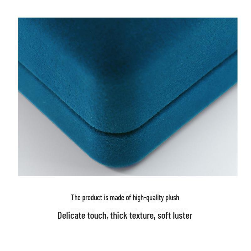 Velvet Jewelry Box with Rounded Corners – High-End Ring, Bracelet, and Pendant Packaging
