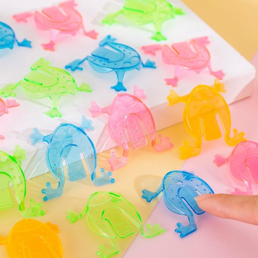Color Random Jumping Frog Plastic Frog Toys Funny Funny Toys