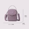 Fashionable Women's Phone Bag with Adjustable Shoulder Straps and Multiple Zippers - Lightweight, Durable, and Portable - Minima
