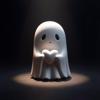 Halloween Kjærlighetshjerte Spøkelse Figur Frekk Langfinger Spøkelsesstatue Resin Skulptur Hjem Kontor Skrivebord Dekorasjon Ornament