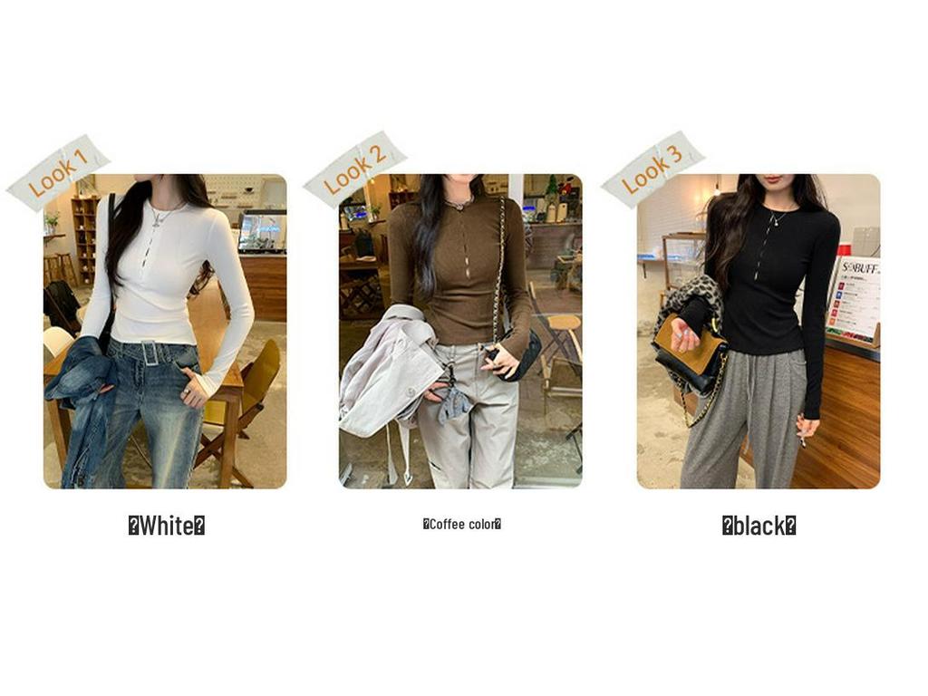 Damen Weißes Langarm-Basisshirt mit Hohlmuster - Herbst/Winter 2026 Kollektion