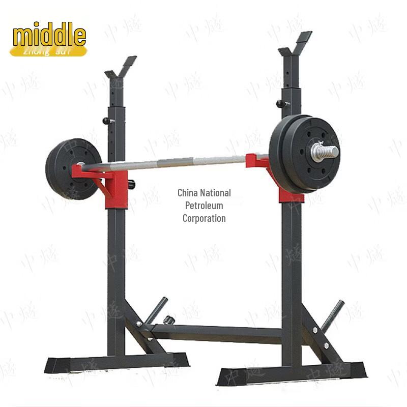 ZhongSui Adjustable Barbell Squat and Bench Press Rack