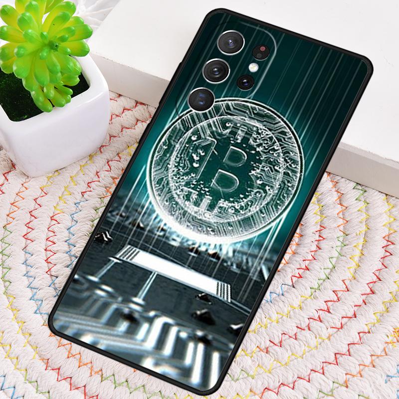 Bitcoin BTC Soft Phone Case for Samsung Galaxy Note 10 Pro S26 Ultra S23 S24 FE S25 S21 S22 PLUS Shockproof Cove