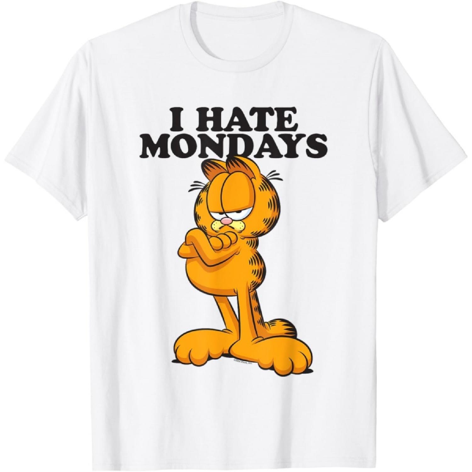 Футболка Гарфилд Ненавижу Понедельники(2) S белый