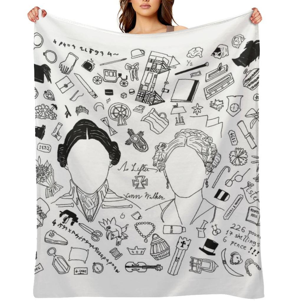 Gentleman Jack Universe t-shirt Throw Blanket Bed Fashionable Flannel Fabric Soft Big Luxury Thicken Blankets