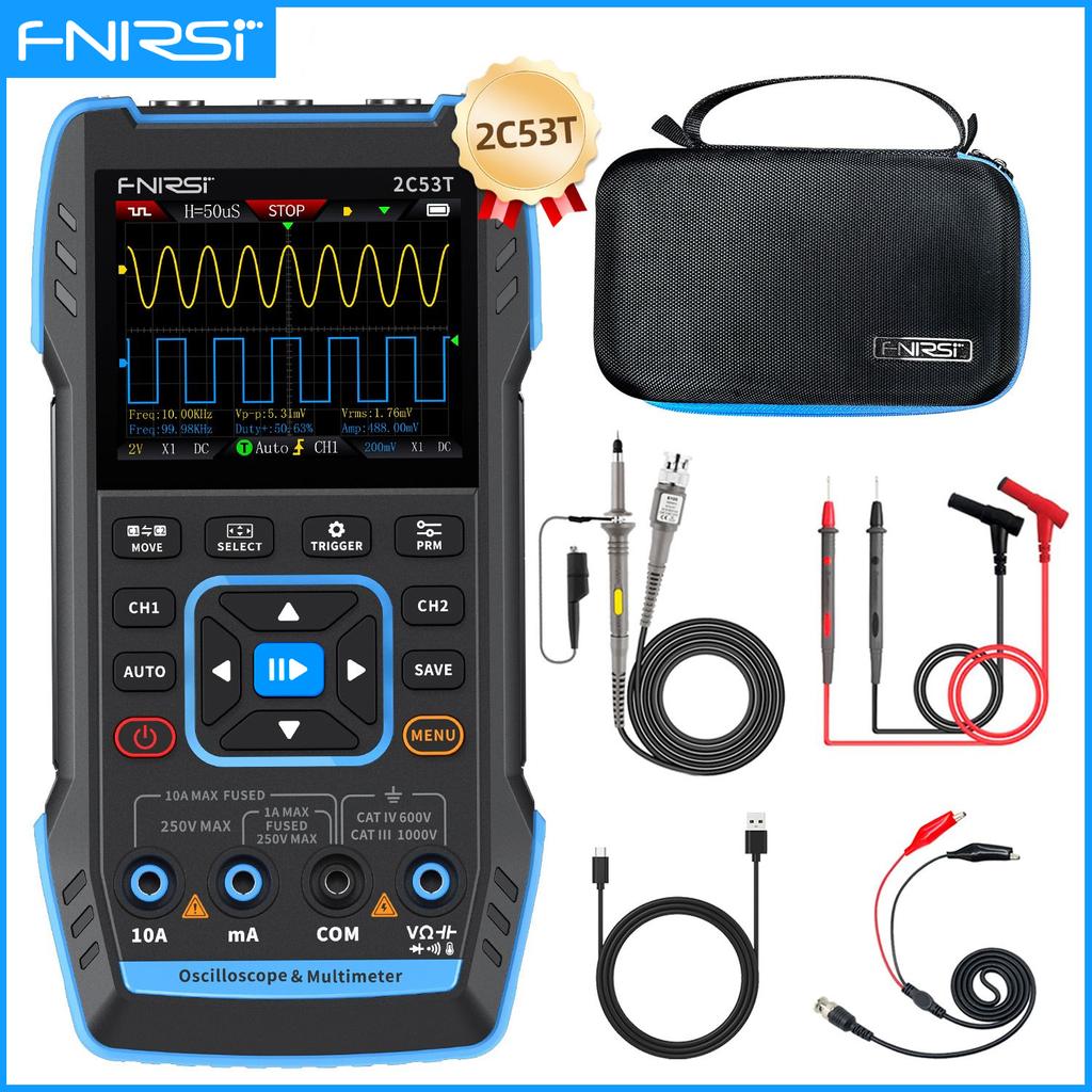 FNIRSI 2C23T 2C53T Upgrade Osciloscop Digital Portabil 50MHz Multimetru Generator de Semnal 3 în 1 Canal Dublu Scule Auto