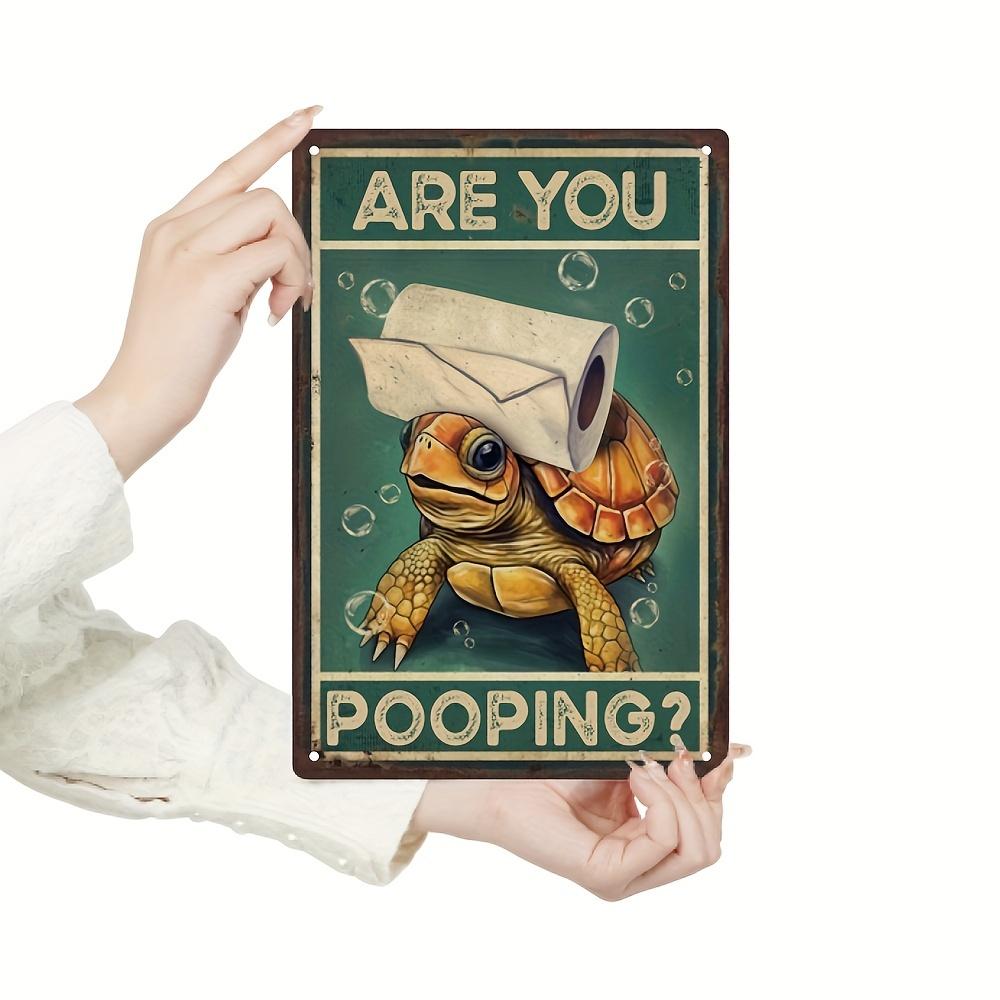 1pc, Vintage Metal Sign - Funny Quotes Wall Art for Home, Kitchen and Bathroom Decor - 7.8 x 11.8 inches