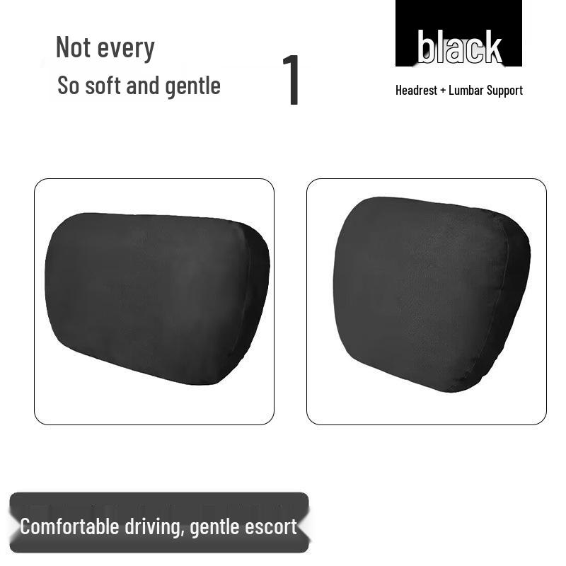 Suede Lumbar Support Pillow for Maybach - Original Neck and Headrest Cushion