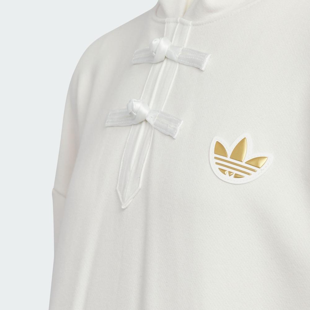 Adidas Originals Hoodie Comfortable Casual Sports Hooded Kids Hoodies White JM5865