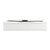 Michael Kors MK Bradshaw Solid Color Minimalist Flap Commuter Chain Leather Baguette Shoulder Bag Women Shoulder Bag Pure-White 30S1S2BL1L-085