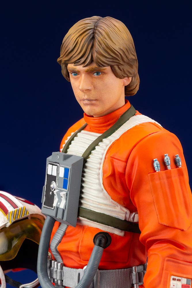 Star A New Hope Luke Skywalker Pilot Scale PVC Painted Simple Assembly Figure ARTFX+ Wars X-WING 1/10