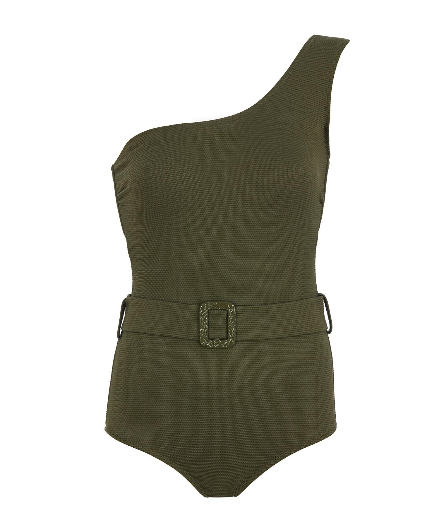 

Купальник с ремнем на одно плечо