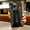 Horse Art Aesthetics Plating Phone Case For Iphone 16 17 Pro Max Air 16E 14 15 Plus 12 13 Mini Anti-Fall Airabag Cover