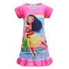 Mädchenkleid, Moana Aufdruck Kleidung, Kurzarm Schlafanzug Schlafanzüge Hauskleidung Rock 3175