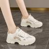 Fashion CRLAYDK 2025 New Women's Chunky Sneakers Summer Mesh Walking Platform Shoes Fashion Casual Sports Running Ladies Lace Up Tennis