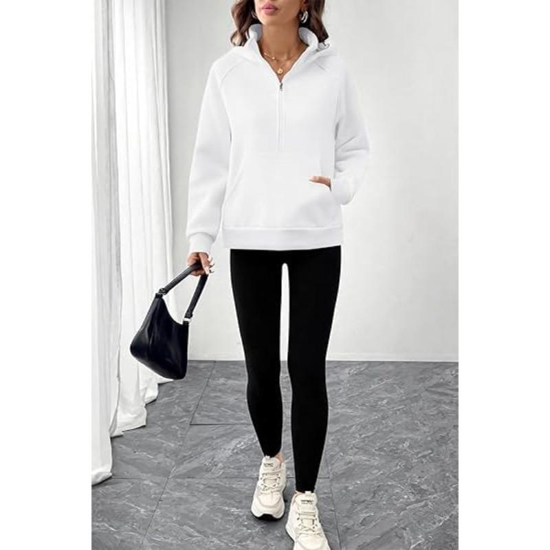 JKASHDK Hanorace și hanorace cu glugă cu mânecă lungă, ocazional, cu glugă, cu imprimeu în culori uni