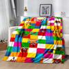 Coperta in Flanella Avventura con Blocchi Numerici - Morbida e Adatta per Divani, Letti, Uffici, Viaggi, Tutte le Stagioni, Ottimo Regalo per Feste e Compleanni.