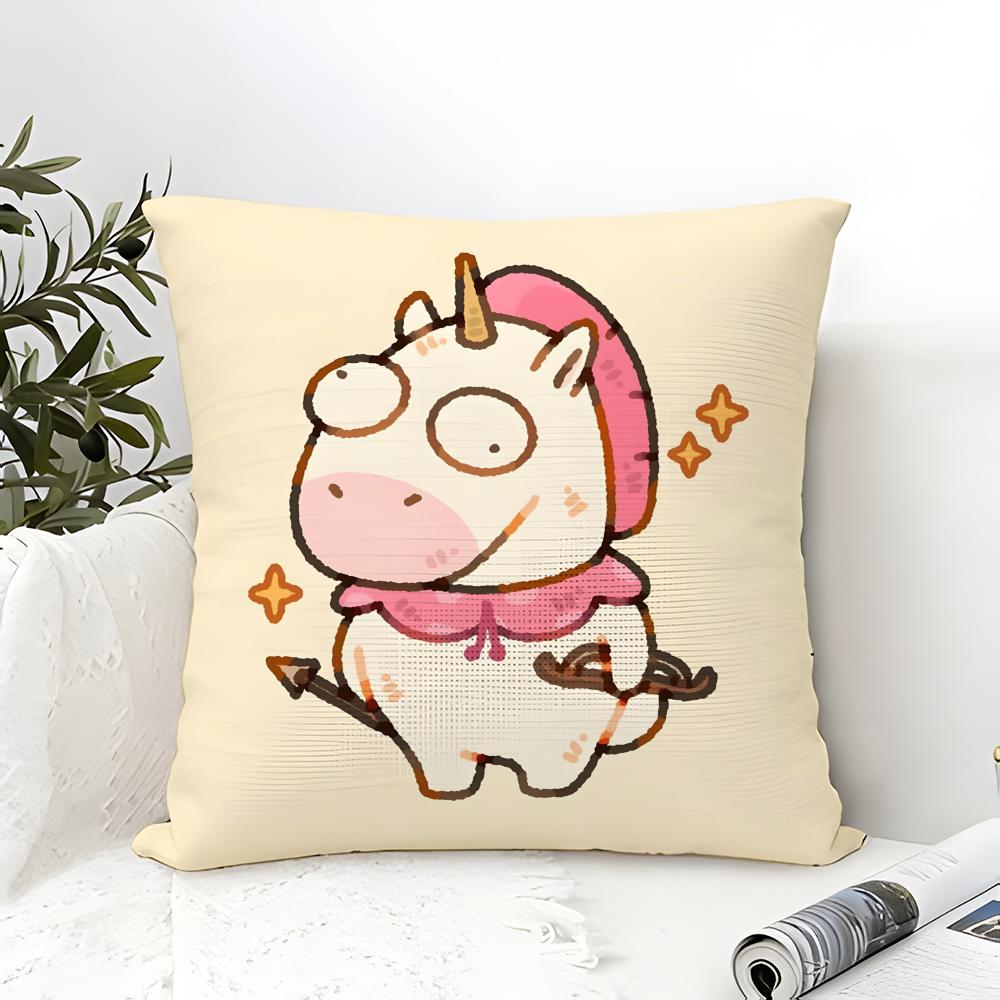 Festive Cartoon Chinese Dragon Print Pillow Case Cotton Linen Fabric Square Zipper Pillowcase Home Decorative Living Room